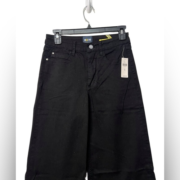 Anthropologie Maeve Lily Wide Leg Jean Black Size26 NWT - Picture 2 of 9